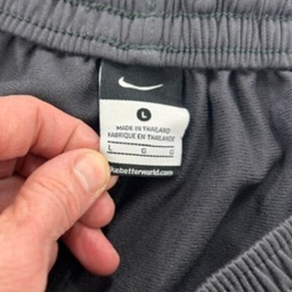 0459 Nike Vintage 90s Black Track Pants | Wide Leg Polyester Joggers Large - Picture 7 of 9